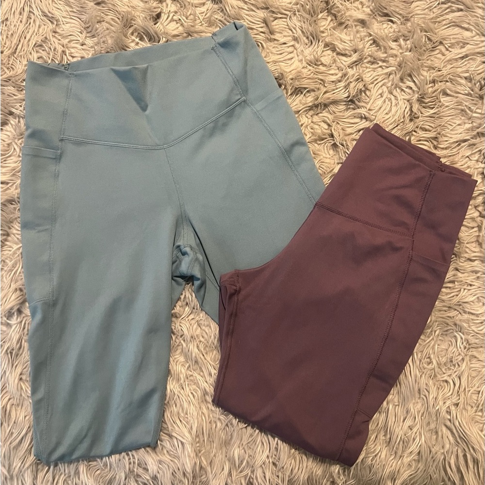 Danskin Women's Leggings - Blue and Purple
